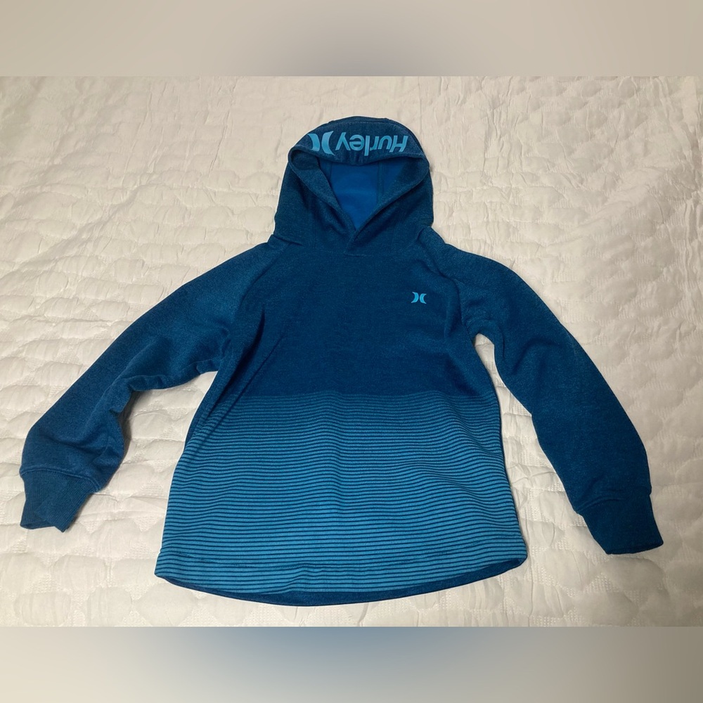 Hurley Kids Teal and Navy Pullover Hoodie